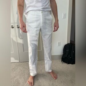 Bonobos Classic White Cotton Pants